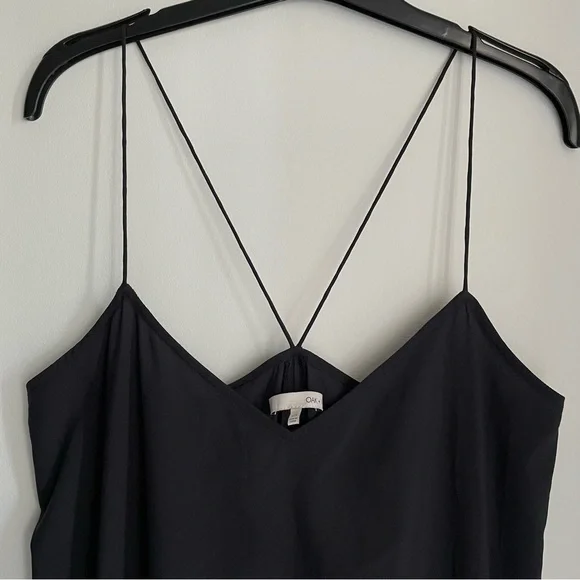 OAK + FORT Elegant Black Spaghetti Strap Dress - Picture 3 of 9